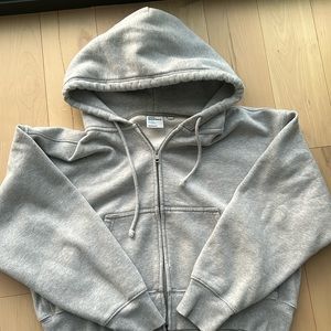 airtzia cozy fleece boyfriend boxy zip hoodie